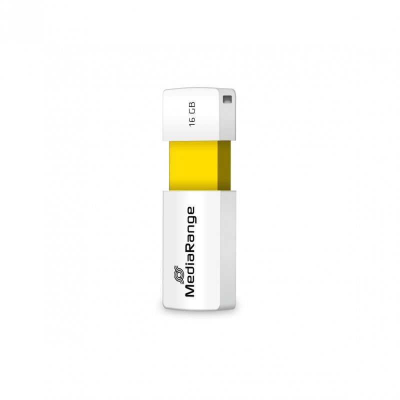 STOCK7 -MediaRange MR972 lecteur USB flash 16 Go USB Type-A 2.0 Blanc, Jaune