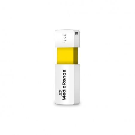 STOCK7 -MediaRange MR972 lecteur USB flash 16 Go USB Type-A 2.0 Blanc, Jaune