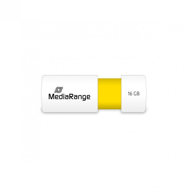 STOCK7 -MediaRange MR972 lecteur USB flash 16 Go USB Type-A 2.0 Blanc, Jaune