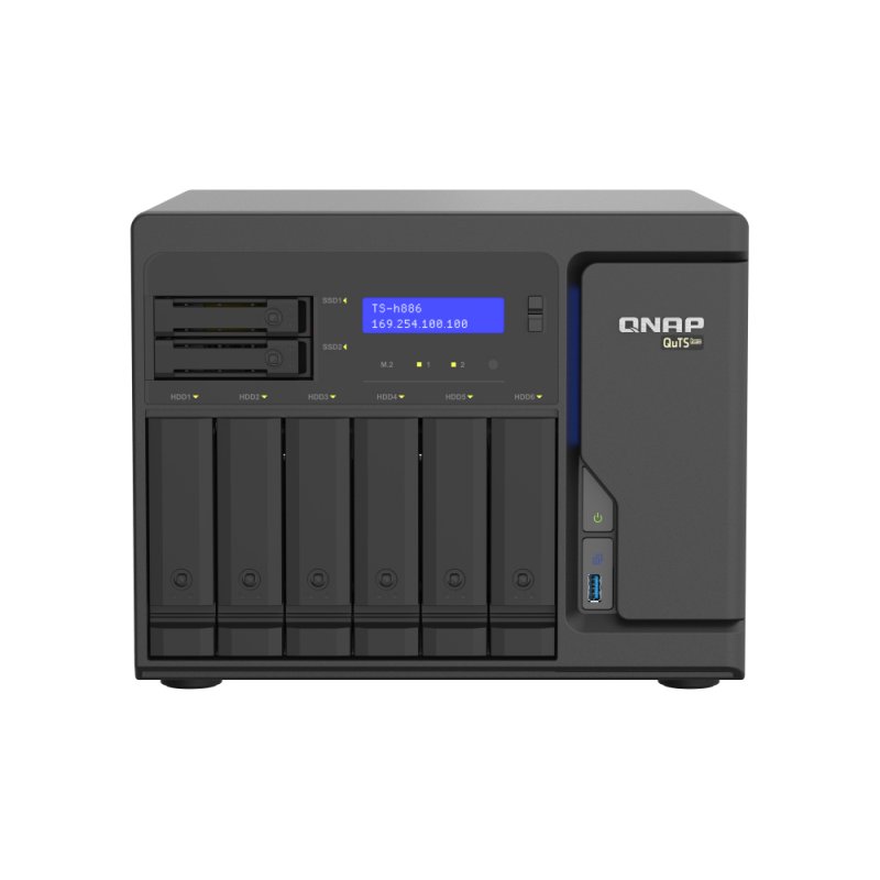 QNAP TS-h886 NAS Tower Ethernet/LAN Noir D-1602