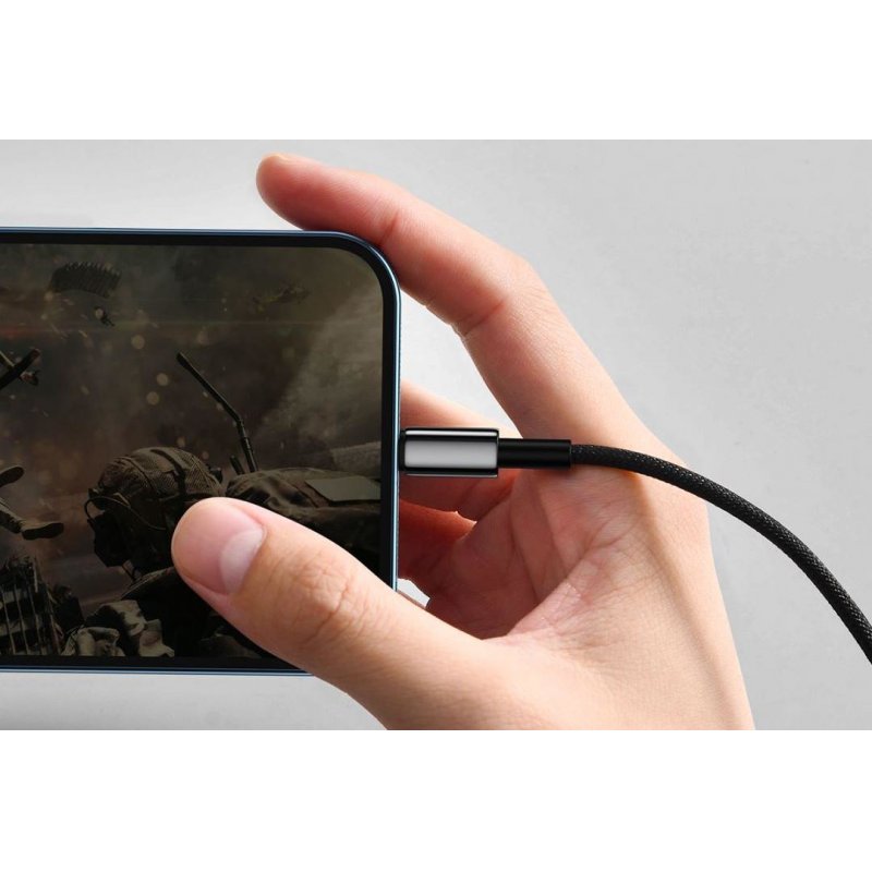 Baseus Lightning Tungsten series cable 2.4A, 1m Black (CALWJ-01)