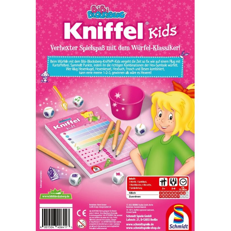 Schmidt Spiele Bibi Blocksberg: Kniffel Kids