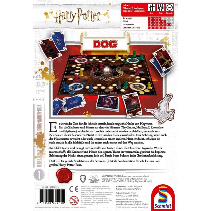 Schmidt Spiele DOG Harry Potter 30 min Board game Accumulating