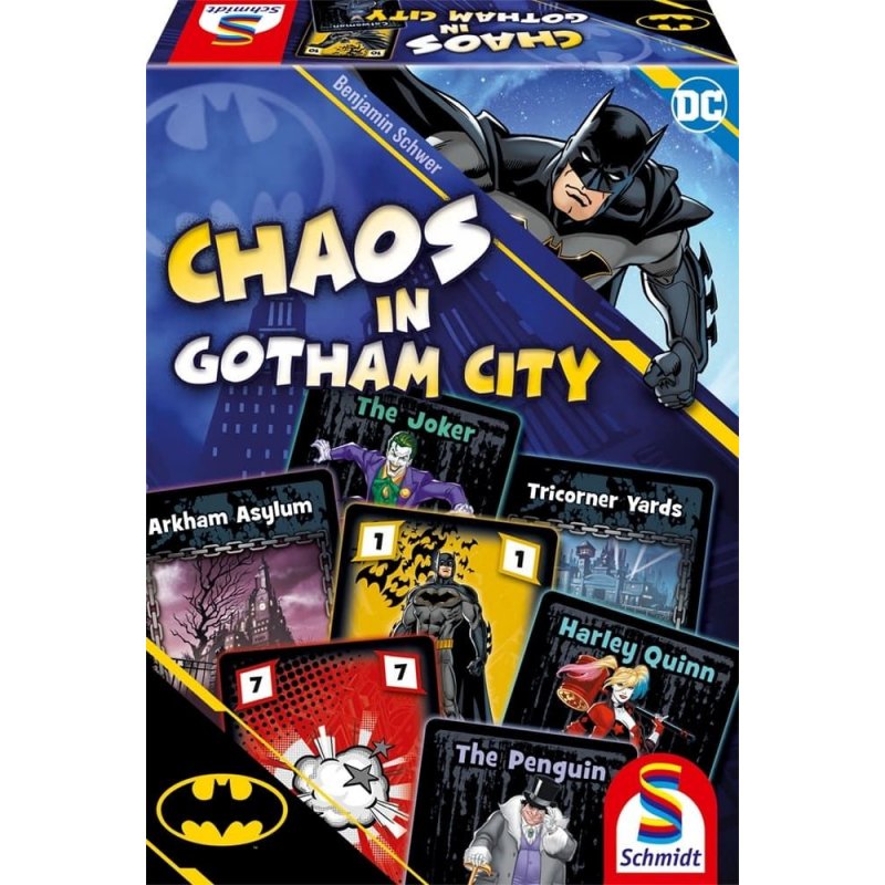 Schmidt Spiele DC Super Hero: Batman – Chaos City Card Game Family