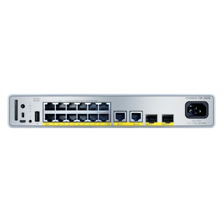 Cisco C9200CX-12P-2X2G-E commutateur réseau Géré Gigabit Ethernet (10/100/1000) Connexion Ethernet, supportant l'alim