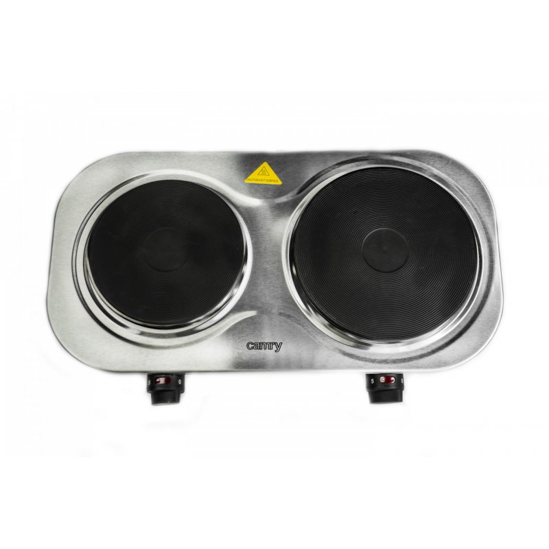 Camry Premium CR 6511 stove Freestanding Electric Black, Stainless steel