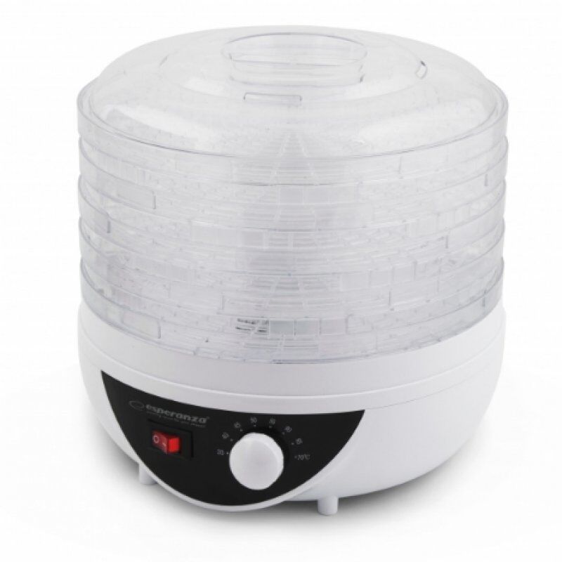 STOCK4 - Esperanza EKD002 déshydrateur alimentaire Noir, Transparent, Blanc 250 W