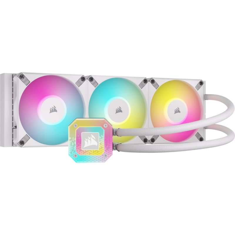 Corsair CW-9060073-WW computer cooling system Computer case Liquid сooling kit 12 cm White 1 pc(s)