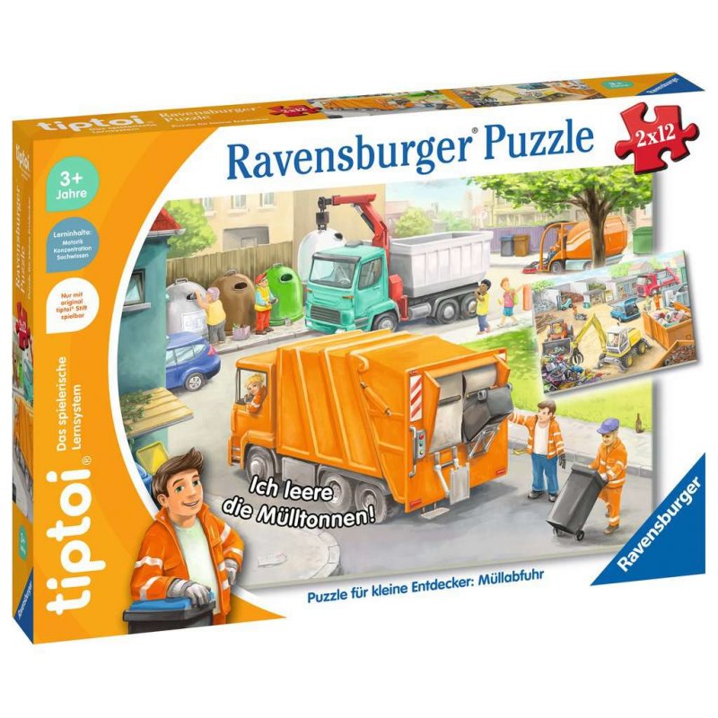 tiptoi 00172 puzzle Jigsaw puzzle 12 pc(s) Vehicles