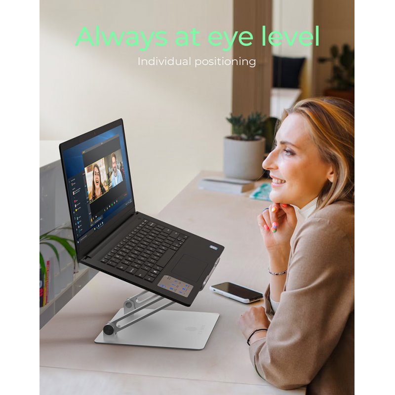 ICY BOX IB-NH300 Notebook stand Silver 43.2 cm (17")