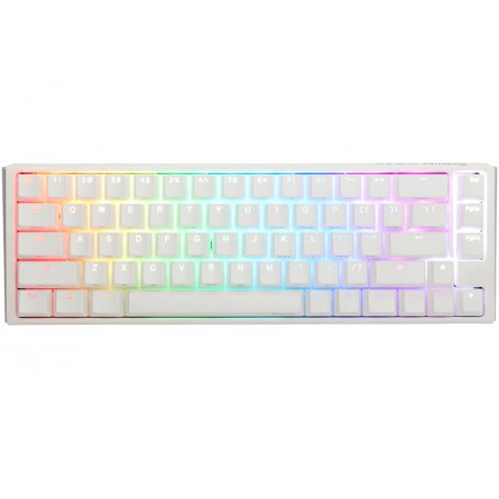 Ducky One 3 Classic Pure White SF Gaming Tastatur, RGB LED - MX-Silent-Red (US)