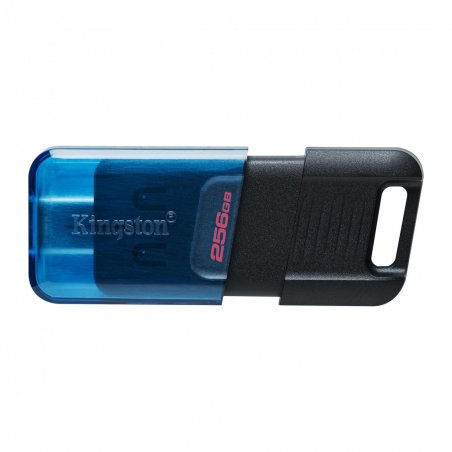 Kingston Technology DataTraveler 80 USB flash drive 256 GB USB Type-C 3.2 Gen 1 (3.1 Gen 1) Black, Blue