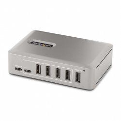 StarTech.com Hub USB-C à 10 Ports - 8x USB-A et 2x USB-C - Hub USB Type-C Auto-Alimenté avec Bloc d'Alimentation 65W -