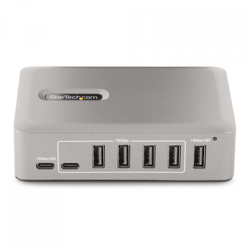 StarTech.com 10-Port USB-C Hub - 8x USB-A/2x USB-C - Self-Powered w/65W Power Supply - USB 3.1 10Gbps - Desktop/Laptop U
