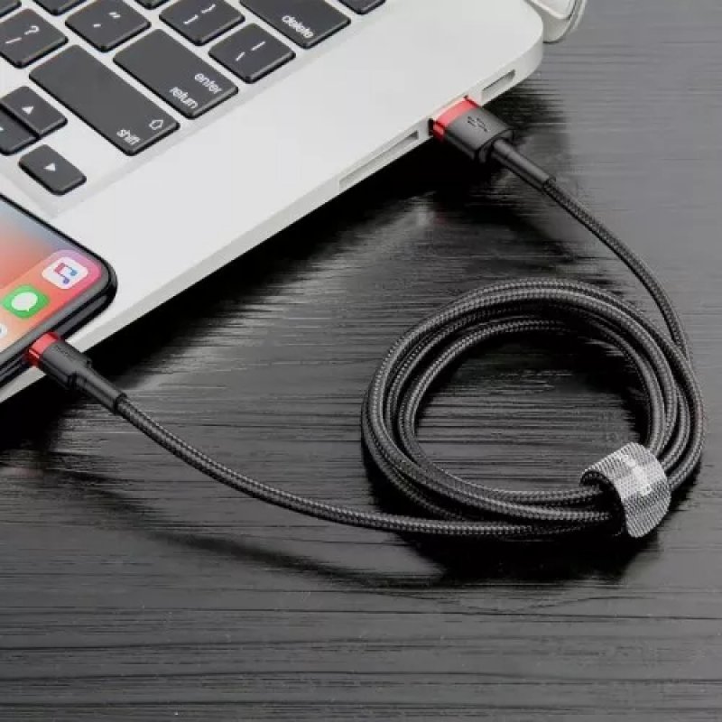 Baseus CALKLF-A19 lightning cable 0.5 m Black