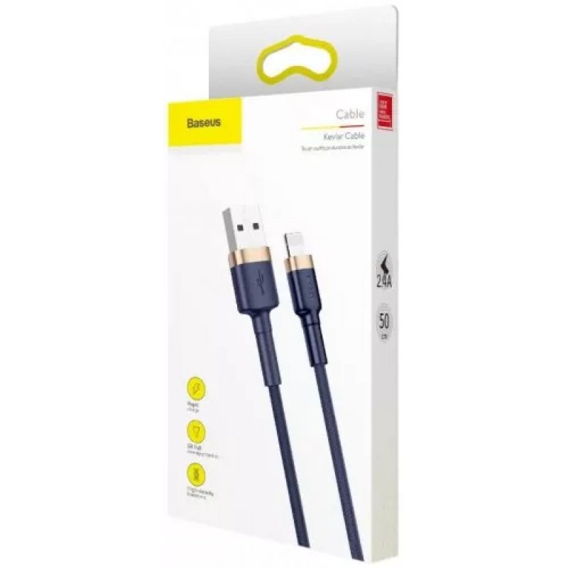 Baseus Lightning Cafule Cable QC 3.0, 1.5A, 2m Blue (CALKLF-CV3)