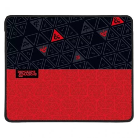 Konix Dungeons & Dragons Gaming mouse pad Black, Red