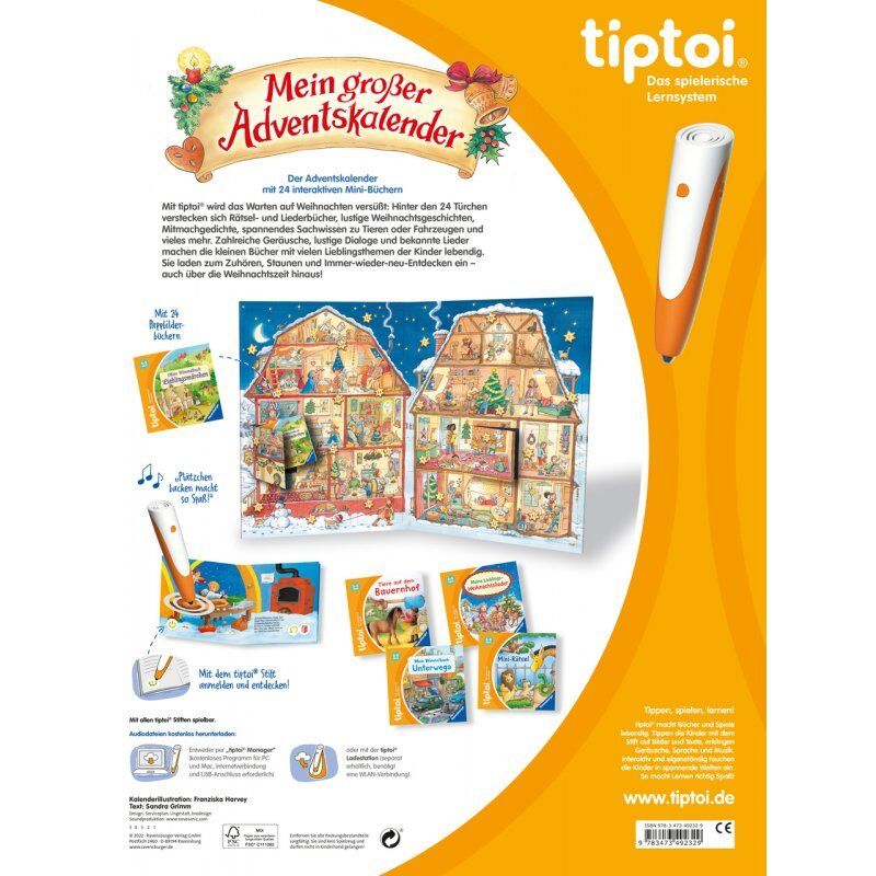 RAV tiptoi® Mein großer Adventskalender 49232
