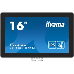 iiyama ProLite TF1615MC-B1 computer monitor 39.6 cm (15.6") 1920 x 1080 pixels Full HD Touchscreen Black