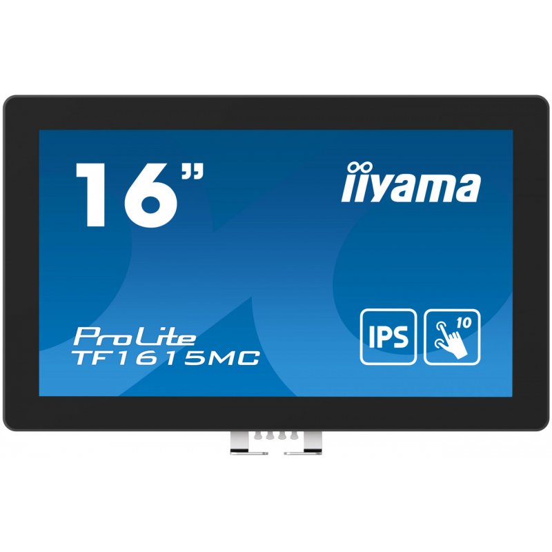 iiyama ProLite TF1615MC-B1 computer monitor 39.6 cm (15.6") 1920 x 1080 pixels Full HD Touchscreen Black