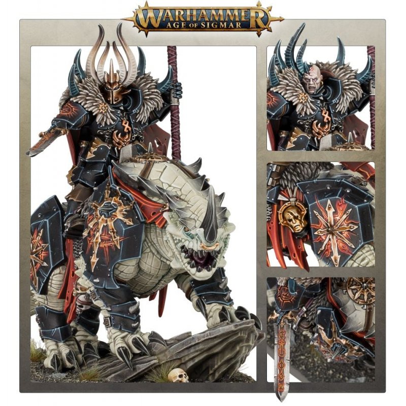 Games Workshop Chaos Lord on Karkadrak