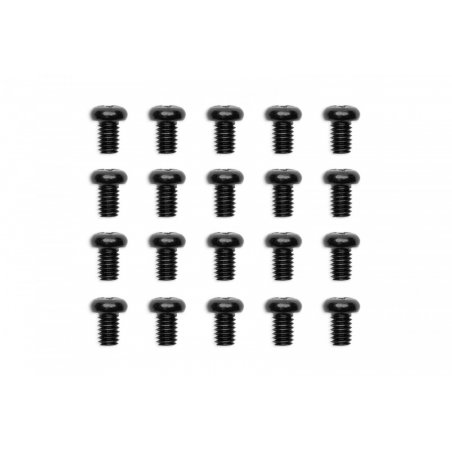 EK Water Blocks EK-Loop Phillips Head Screw Set M4 x 6 mm, 20 Stück - schwarz