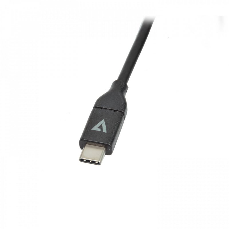 V7 V7UCVGA-2M video cable adapter VGA (D-Sub) USB Type-C Black