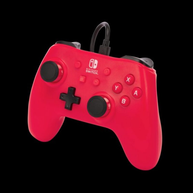 PowerA NSGP0142-01 accessoire de jeux vidéo Rouge USB Manette de jeu Analogique Nintendo Switch