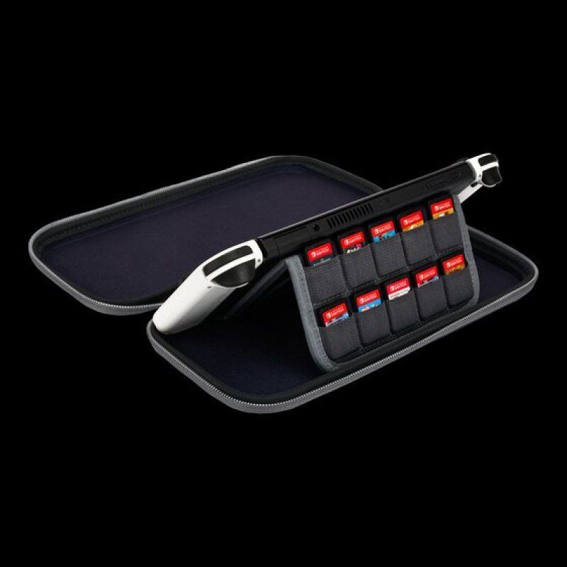 PowerA NSCS0087-01 Housse de protection pour console de jeux portable Nintendo Feutrine Noir, Gris, Blanc