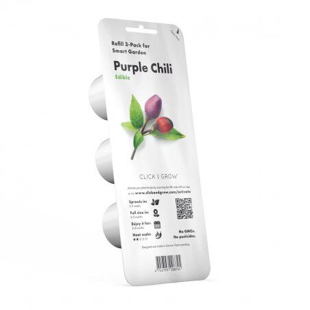 Click and Grow -  Smart Garden Refill 3-pack - Purple Chili Pepper (SG-046)