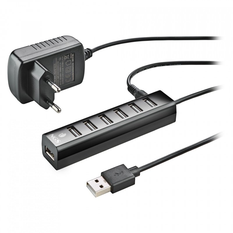 Hub USB 2.0 NGS iHub Tiny - 7 ports (Noir)