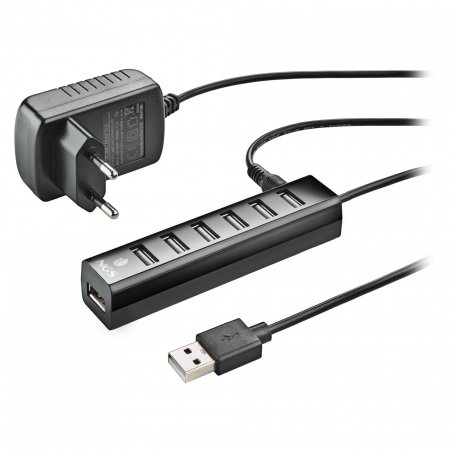 Hub USB 2.0 NGS iHub Tiny - 7 ports (Noir)