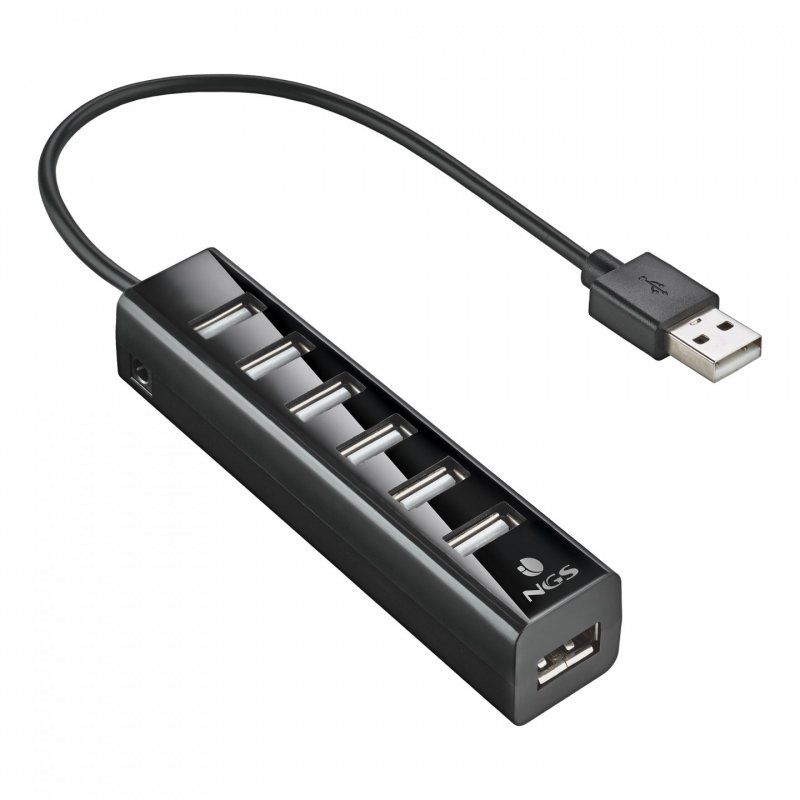Hub USB 2.0 NGS iHub Tiny - 7 ports (Noir)