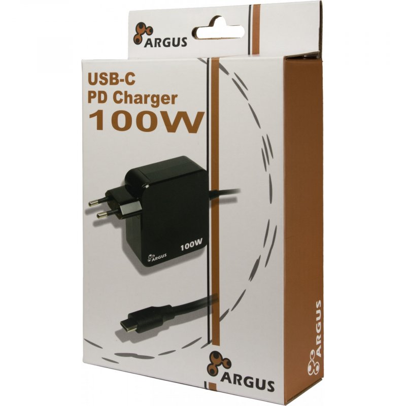 Charger USB-C 100W Black INTER-TECH PD-2100