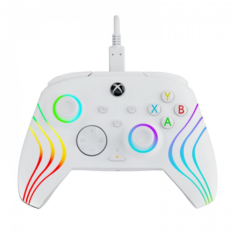 PDP Afterglow Wave Wired Controller: White For Xbox Series X|S, Xbox One & Windows 10/11