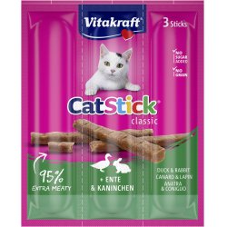 Vitakraft - Cat Stick duck & rabbit 3 sticks - (24190)