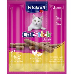 Vitakraft Cat Stick Snacks Liver, Poultry 18 g