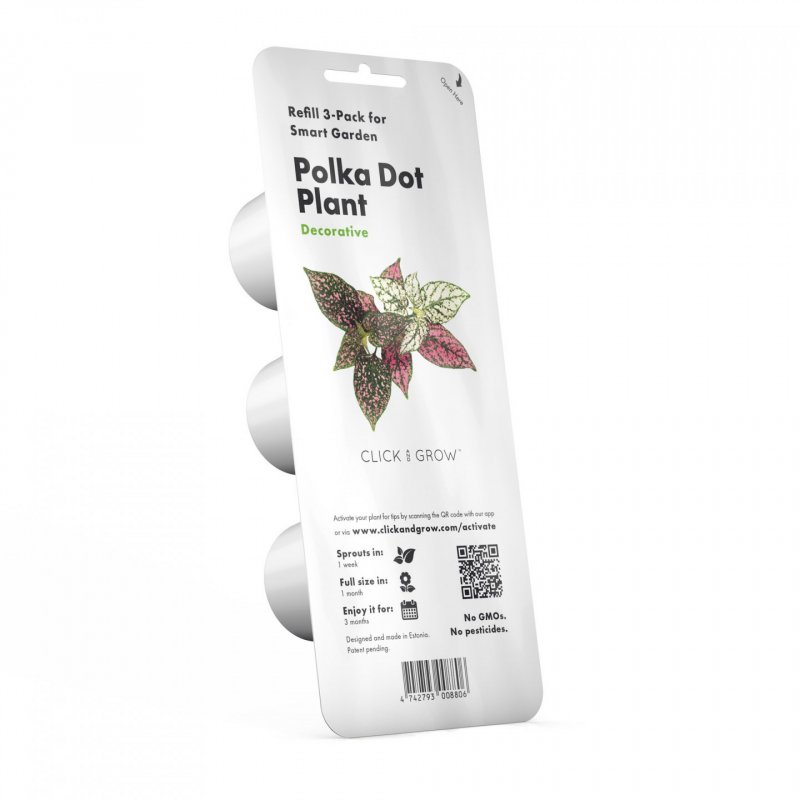 Click and Grow - Smart Garden Refill 3-pack - Polka Dot Plant (SG-036)