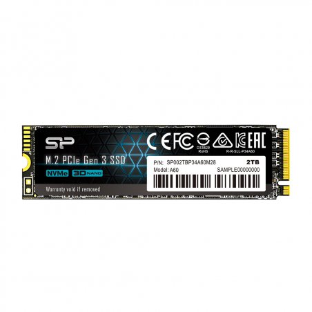 Disque SSD Silicon Power A60 2To (2000Go) - NVMe M.2 Type 2280