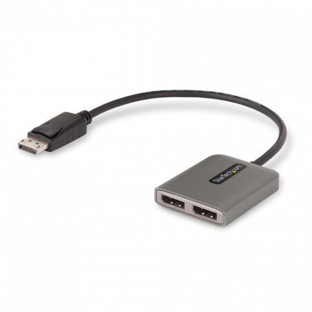 StarTech.com Hub 2 Ports DisplayPort MST - Double 4K60Hz, Adaptateur pour Moniteur DP à 2x DisplayPort - Adaptateur Vid