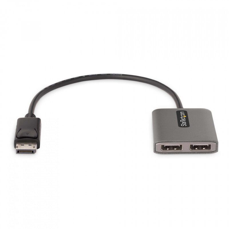 StarTech.com Hub 2 Ports DisplayPort MST - Double 4K60Hz, Adaptateur pour Moniteur DP à 2x DisplayPort - Adaptateur Vid