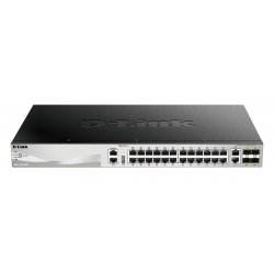 30-PORT STACKABLE SWITCH 24X1G 2X10G CU 4XSFP+ LAYER 3