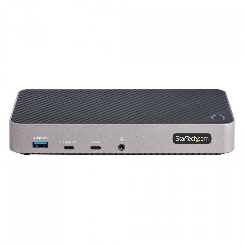 StarTech.com USB-C Triple Monitor Docking Station - HDMI/DP Triple 4k USB-C Dock - 5x USB Hub - GbE - 100W PD - Universa