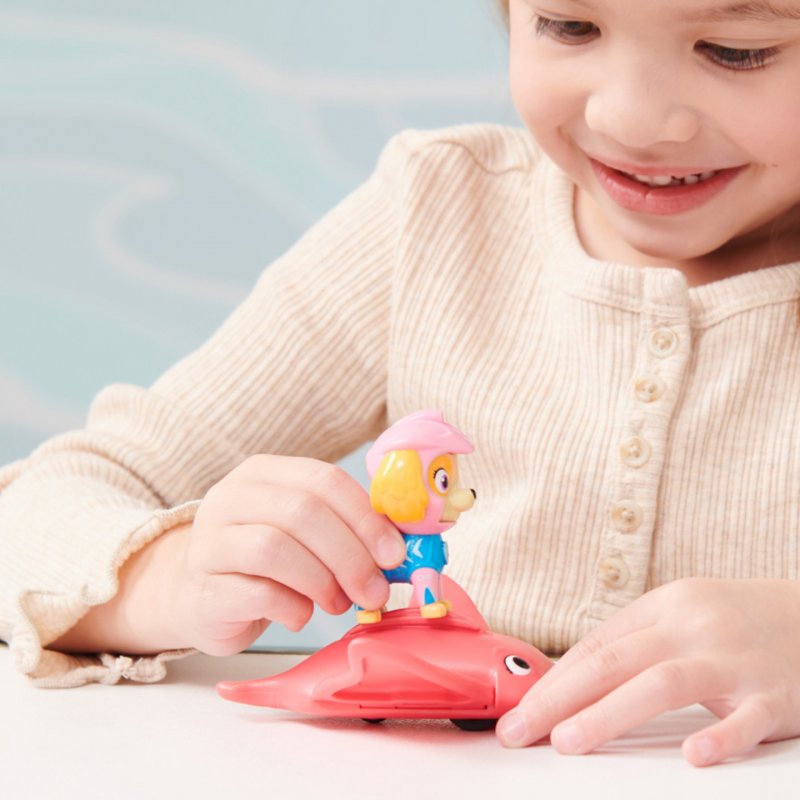 PAW Patrol , Aqua Pups, Figurines articulées Skye and Manta Ray, jouets pour enfants à partir de 3 ans