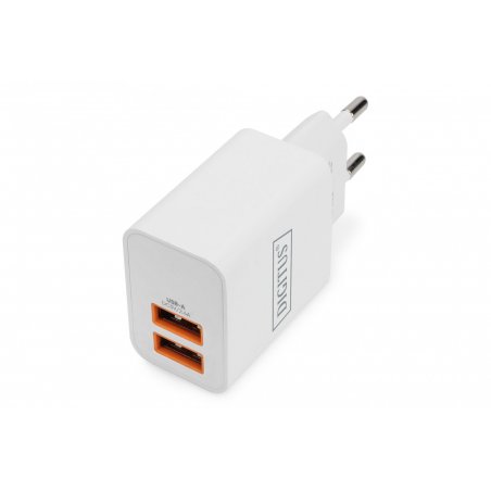 Digitus Chargeur USB, 2 ports USB A, 15,5 W