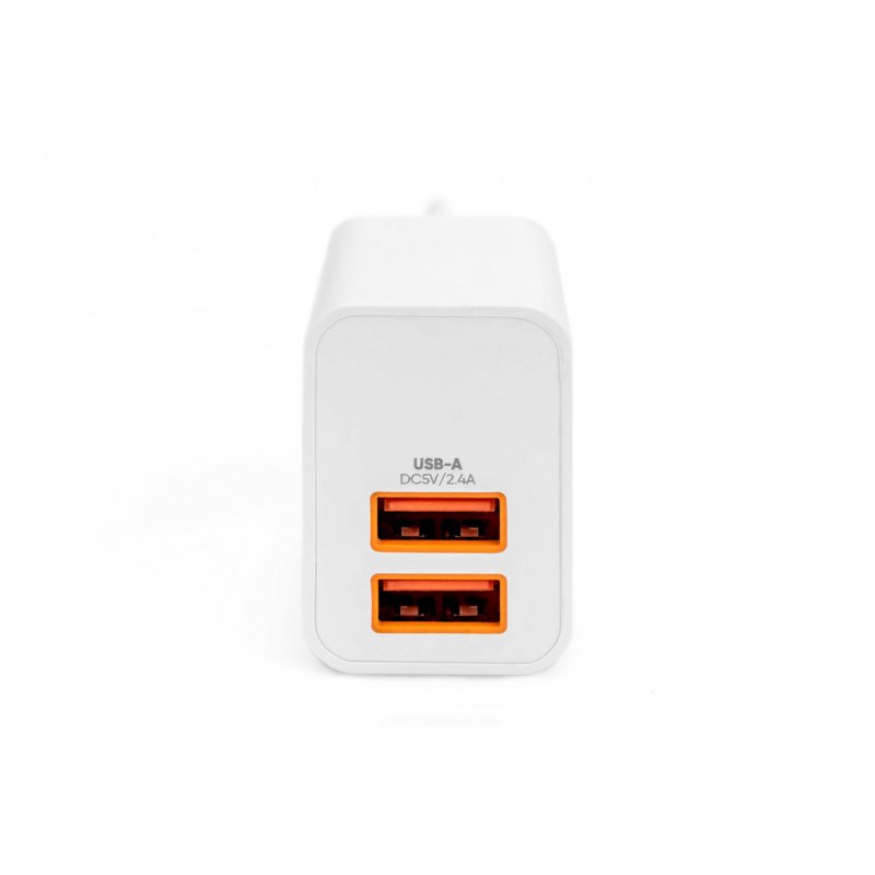 Adap Digitus 2x USB-A charging white
