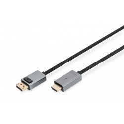 Digitus 4K DisplayPort Adapter Cable, DP - HDMI Type A