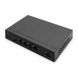 Digitus 4 Port Gigabit PoE Switch, Unmanaged, 1 Uplink