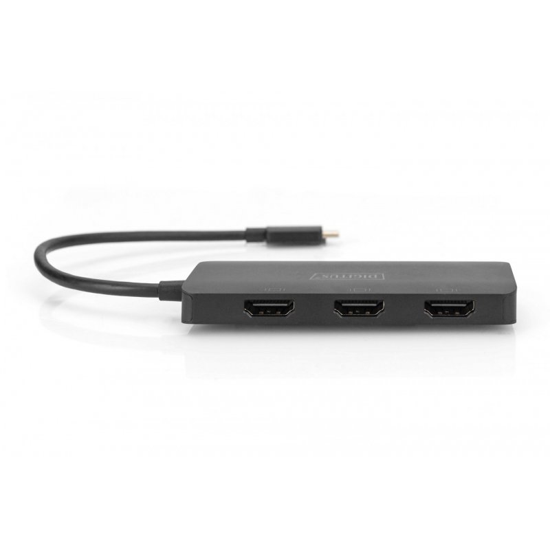 Digitus Hub vidéo MST 3 ports (USB-C™ - 3x HDMI)