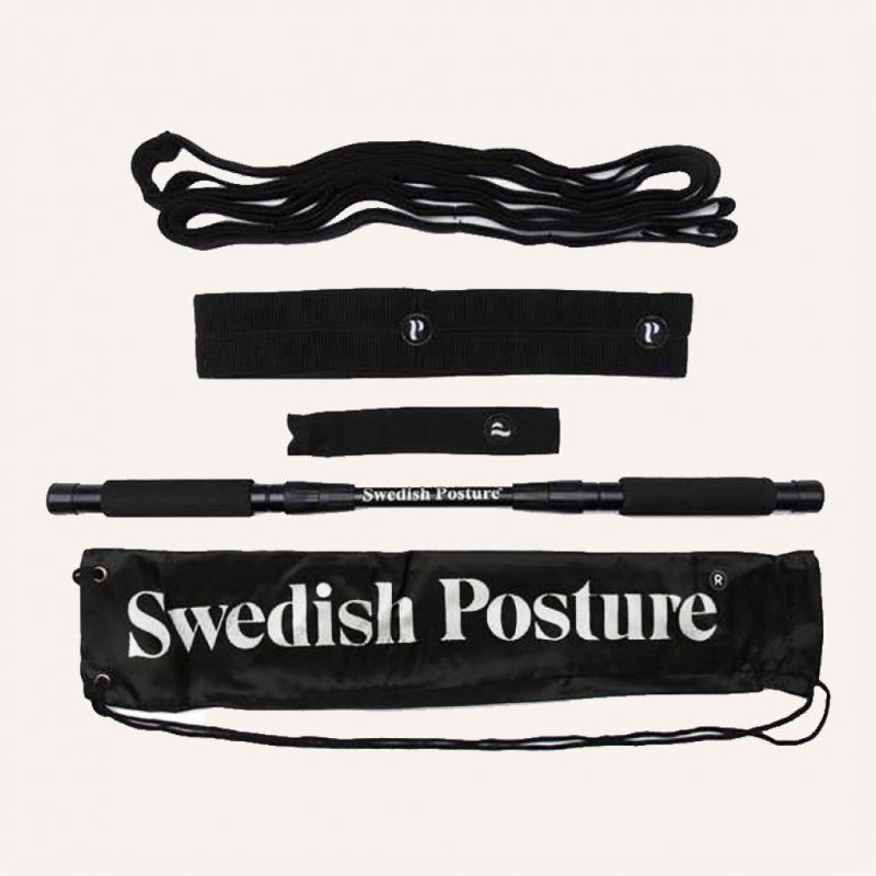 Swedish Posture 0307B0 exercise band Aluminium, Polyester Black